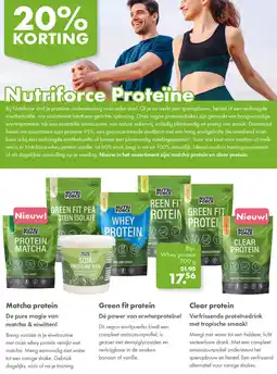 Gezond & Wel Nutriforce Proteïne aanbieding