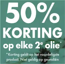 Gezond & Wel 50% KORTING op elke 2e olie aanbieding