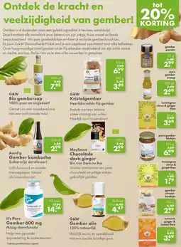Gezond & Wel Ontdek de kracht en veelzijdigheid van gember! aanbieding