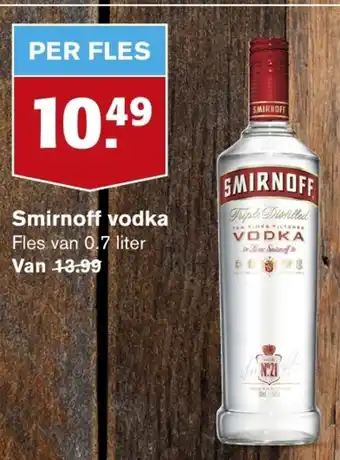 Hoogvliet Smirnoff vodka aanbieding