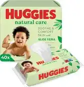 Bol.com Huggies billendoekjes - Natural Care - 40 x 56 stuks - 2040 doekjes - voordeelverpakking aanbieding