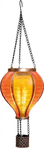 Intratuin Anna's Collection solar hanglamp Luchtballon geel / oranje D 11 H 36 cm aanbieding