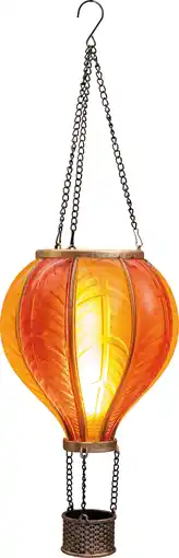 Intratuin Anna's Collection solar hanglamp Luchtballon geel / oranje D 20 H 62 cm aanbieding
