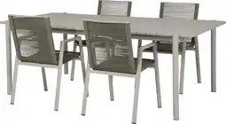 Intratuin Intratuin 4-zits diningset Maud met Ilva taupe aanbieding