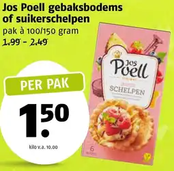 Poiesz Jos Poell gebaksbodems of suikerschelpen aanbieding