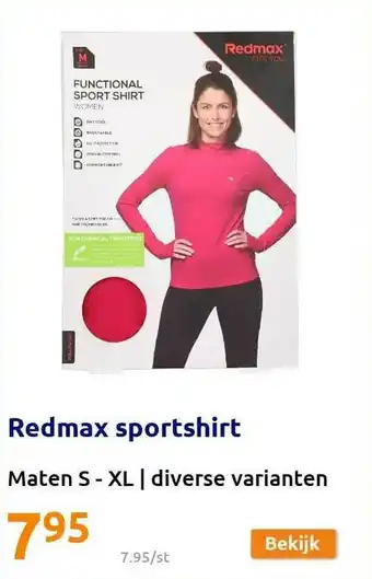 Action Redmax Sportshirt aanbieding