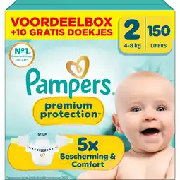 Etos Pampers Premium Protection Voordeelbox Luiers Maat 2 4-8 KG 150 stuks aanbieding