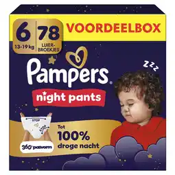 Etos Pampers Baby Dry Night Pants Voordeelbox Luierbroekjes Maat 6 13-19 KG 78 stuks aanbieding