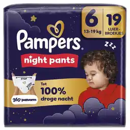 Etos Pampers Baby Dry Night Pants Luierbroekjes Maat 6 13-19 KG 19 stuks aanbieding