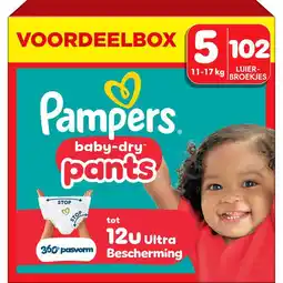 Etos Pampers Baby Dry Pants Voordeelbox Luierbroekjes Maat 5 11-17 KG 102 stuks aanbieding