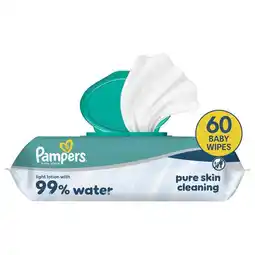 Etos Pampers 99% Water Billendoekjes 60 stuks aanbieding