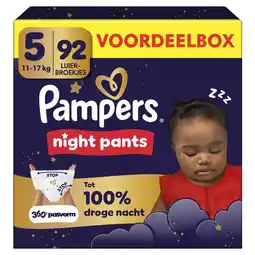 Etos Pampers Baby Dry Night Pants Voordeelbox Luierbroekjes Maat 5 11-17 KG 92 stuks aanbieding