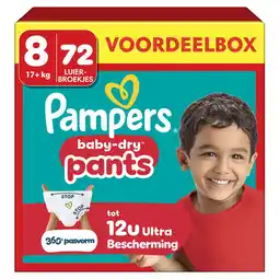 Etos Pampers Baby Dry Pants Voordeelbox Luierbroekjes Maat 8 17KG 72 stuks aanbieding