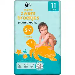 Etos Etos Splash & Protect Zwembroekjes 3/4 Medium 11 stuks aanbieding