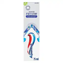 Etos Aquafresh White Renew Long Lasting Whitening Tandpasta 75 ML aanbieding