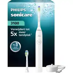 Etos Philips Sonicare Elektronische Tandenborstel 3100 series Wit HX4032/21 aanbieding