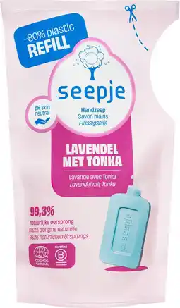 Etos Seepje Lavendel Tonka Handzeep Vloeibare Refill 300 ML aanbieding
