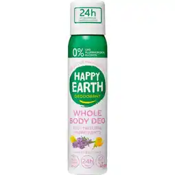 Etos Happy Earth 100% Natural Whole Body Lavender Ylang Deodorant Spray 100 ML aanbieding