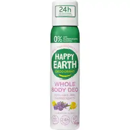 Etos Happy Earth 100% Natural Whole Body Lavender Ylang Deodorant Spray 100 ML aanbieding