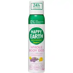 Etos Happy Earth 100% Natural Whole Body Lavender Ylang Deodorant Spray 100 ML aanbieding