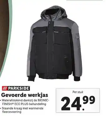 Lidl Parkside Gevoerde Werkjas aanbieding