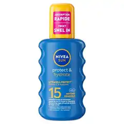 Etos NIVEA SUN Protect & Hydrate Zonnebrand Spray SPF 15 200 ML aanbieding