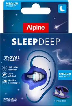 Etos Alpine Sleepdeep Oordoppen Medium 1 paar aanbieding