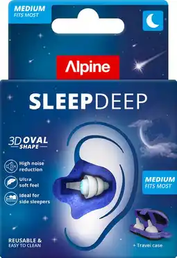 Etos Alpine Sleepdeep Oordoppen Medium 1 paar aanbieding