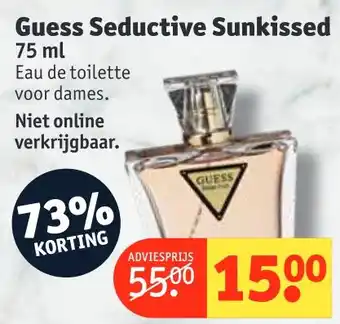 Kruidvat Guess seductive sunkissed aanbieding