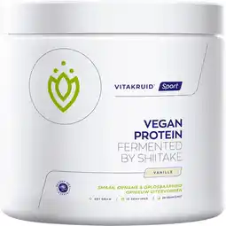 Etos Vitakruid Vegan Proteïnepoeder Vanille 461 GR aanbieding