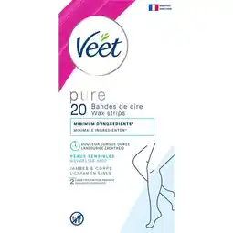 Etos Veet - Pure - Koude Wasstrips Benen 20 st aanbieding