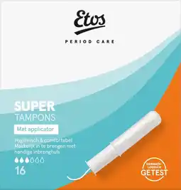 Etos Etos Tampons Super Met Applicator 16 stuks aanbieding