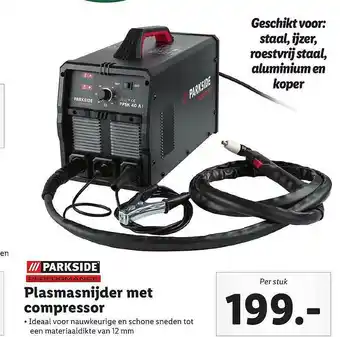 Lidl Parkside Plasmasnijder Met Compressor aanbieding