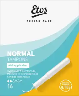 Etos Etos Normal Tampons Met Applicator 16 stuks aanbieding