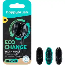 Etos Happybrush EcoChange Opzetborstels 3 stuks� aanbieding