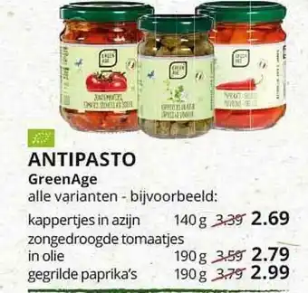 Natuurwinkel Antipasto GreenAge aanbieding