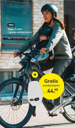 Bike Totaal THULE Yepp 2 mini + gratis windscherm aanbieding