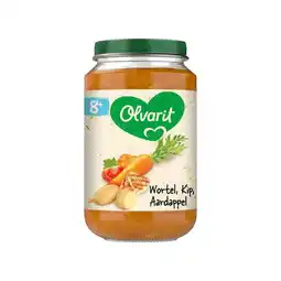 Etos Olvarit Wortel Kip Aardappel Babyhapje 8+ maanden 200 GR aanbieding