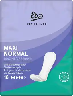 Etos Etos Maxi Normal Maandverband 18 stuks aanbieding