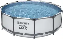 Bol.com Bestway Steel Pro Max Frame Pool 366x122 cm met filterpomp - model 2022 aanbieding