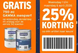 GAMMA Gamma mengverf aanbieding