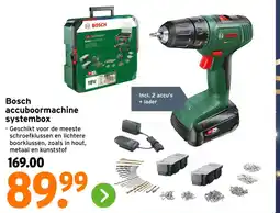 GAMMA Bosch accuboormachine systembox aanbieding