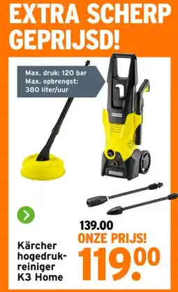 GAMMA Kärcher hogedruk- reiniger K3 Home aanbieding