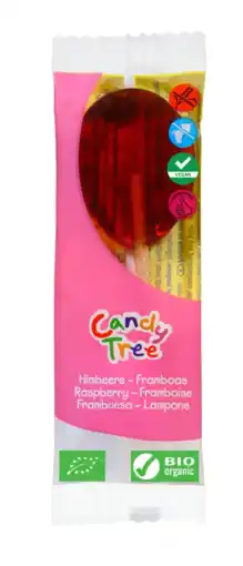 De Online Drogist Candy Tree Frambozen Lolly aanbieding