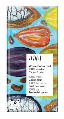 De Online Drogist Vivani Whole Cocoa Fruit Chocolade aanbieding