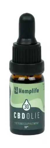 De Online Drogist Hemplife CBD Olie 30% aanbieding