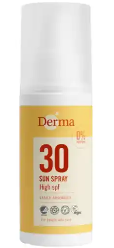 De Online Drogist Derma Sun Spray SPF30 aanbieding