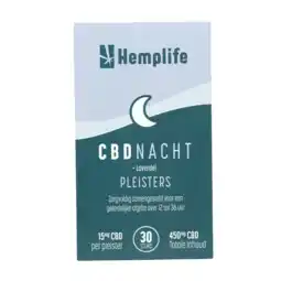 De Online Drogist Hemplife CBD Nacht Pleisters aanbieding