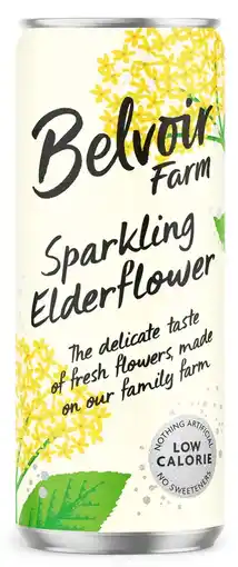 De Online Drogist Belvoir Fruit Farms Sparkling Elderflower 330ML aanbieding