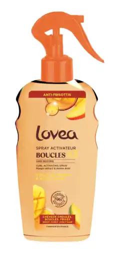 De Online Drogist Lovea Curl Activating Spray Mango Extract & Amino Acid 200ML aanbieding